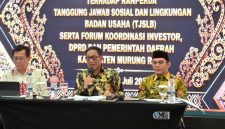Pemkab Mura melaksanakan Dialog Publik Ranperda tentang Tanggung Jawab Sosial dan Lingkungan Badan Usaha (TJSLB) serta Forum Koordinasi Investor, DPRD, dan Pemerintah Daerah Kabupaten Murung Raya di Grand Mercure Jakarta, Kamis (16/7/2026). (FOTO : Diskominfo SP Mura)