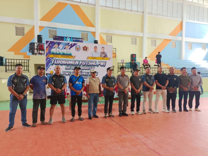 Wabup Rahmanto membuka Turnamen Futsal PWI se-DAS Barito dab Gunung Mas