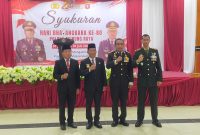 Bupati Murung Raya Heriyus bersama Forkopimda setempat dalam HUT Bhayangkara