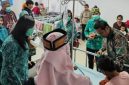 Foto Wakil Bupati Barito Utara sekaligus Ketua Pelaksana Tim Percepatan Penurunan Stunting (TPPS) Kabupaten Barito Utara, Felix Soenadi Y. Tingan, dengan melakukan kunjungan langsung ke RSUD