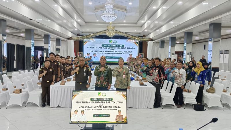Foto Pemerintah Kabupaten Barito Utara bersama Kejaksaan Negeri Kabupaten Barito Utara menggelar rapat sinergitas