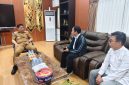 Manager ULP PLN Barito Utara, saat mendatangi BUpati Barito Utara, Shalahuddin, Senin (26/7/26)