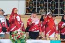 Foto senam massal yang digelar untuk memperingati Hari Ulang Tahun (HUT) ke-76 Kabupaten Barito Utara sekaligus HUT ke-81 Republik Indonesia