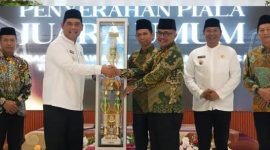 Foto Musabaqah Tilawatil Qur’an dan Hadis (MTQH) ke-53 Tingkat Kabupaten Barito Utara Tahun 2026 resmi ditutup oleh Bupati Barito Utara, H. Shalahuddin, di Aula DLH Kabupaten Barito Utara