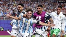 Selebrasi para pemain Timnas Argentina setelah menciptakan gol ke gawang Swiss di babak perempat final Piala Dunia 2026 (dok. FIFA)