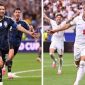 Potret LIonel Messi dan Harry Kane dalam laga semifinal Argentina vs Inggris (Yahoo Sports)