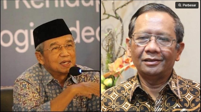 Kolase foto Busyro Muqoddas dan Mahfud MD. (ist) 