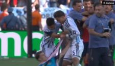 Insiden terjadi sesaat setelah peluit panjang dibunyikan, menyusul kemenangan Spanyol 1-0 lewat gol Ferran Torres di babak extra time.