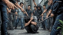 Ilustrasi warga main hakim sendiri. [Suara.com/Syahda] 