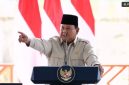Prabowo Acungkan Telunjuk di Hadapan Panglima TNI, Kapolri, dan Jaksa. (tangkap layar) 