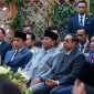 Presiden Prabowo Subianto duduk semeja bersama Presiden ke-6 RI Susilo Bambang Yudhoyono (SBY) dan Presiden ke-7 RI Joko Widodo (Jokowi) saat menghadiri resepsi pernikahan putra Garibaldi Thohir di Jakarta, Minggu (26/7/2026). [instagram Prabowo] 