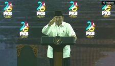 Prabowo di Harlah PKB ke-38. (Tangkap layar) 