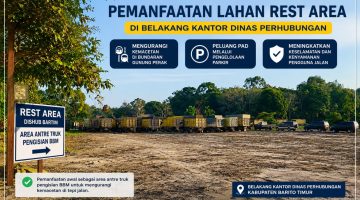 Dishub Bartim Siapkan Rest Area di Belakang Kantor. Foto :AI/1tulah.com/zakirin
