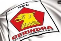 Ilustrasi bendera Partai Gerindra. (Ist/ Antara) 