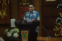 Asisten Perekonomian dan Pembangunan Setda Provinsi Kalteng Anang Dirjo membuka Rakor PPID se-Kalimantan Tengah Tahun 2026 di Aula Eka Hapakat, Kantor Gubernur Kalteng, Kamis (13/8/26).