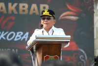 Gubernur Kalimantan Tengah Agustiar Sabran menyampaikan komitmen Pemerintah Provinsi Kalteng dalam memperkuat upaya pencegahan dan pemberantasan penyalahgunaan serta peredaran gelap narkotika dalam Deklarasi Akbar Perang Melawan Narkoba di Bundaran Besar Palangka Raya, Kamis (20/8/26).
