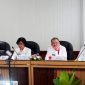 Sekretaris Daerah Provinsi Kalimantan Tengah Linae Victoria Aden dan, Auditor Utama Inspektorat Jenderal Kemendagri RI Tumonggi Siregar serta Plt. Asisten Pemerintahan dan Kesejahteraan Rakyat Setda Provinsi Kalteng Lisda Arriyana dan Inspektur Daerah Provinsi Kalteng Eko Sulistiono mengikuti Entry Meeting Pengawasan Penyelenggaraan Pemerintahan Daerah Tahun 2026 oleh Inspektorat Jenderal Kementerian Dalam Negeri di Kantor Gubernur Kalteng, Palangka Raya, Kamis (20/8/26).