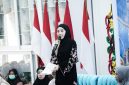 Ketua TP-PKK Provinsi Kalimantan Tengah Aisyah Thisia Agustiar Sabran menyampaikan pesan dalam Pengajian Rutin Muslimah yang dirangkaikan dengan Peringatan Maulid Nabi Muhammad SAW 1448 H di Istana Isen Mulang, Rumah Jabatan Gubernur Kalimantan Tengah, Palangka Raya, Jumat (28/8/26).