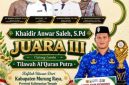 Wakili Kalteng, Kafilah Murung Raya Sabet Juara III Tilawah Al-Qur’an