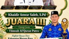 Wakili Kalteng, Kafilah Murung Raya Sabet Juara III Tilawah Al-Qur’an