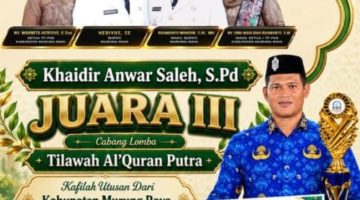 Wakili Kalteng, Kafilah Murung Raya Sabet Juara III Tilawah Al-Qur’an