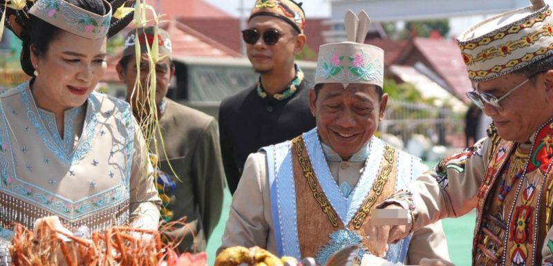 Bupati Heriyus dalam momen peringatan hari jadi ke 24 keabupaten Murung Raya