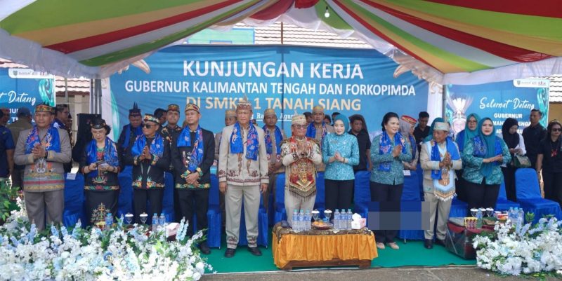 Gubernur Agustiar dan Bupati Heriyus Kunjungi SMKN 1 Murung