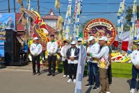 Pelepsan peserta Karnaval Budaya Kabupaten Murung Raya Tahun 2026 yang digelar untuk memeriahkan Hari Jadi Ke-24 Kabupaten Murung Raya, Senin (3/8/2026).