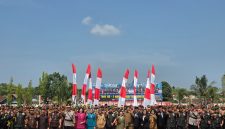 Foto Wakil Bupati Barito Utara, Felix Soenadi Y. Tingan, menghadiri upacara dan syukuran dalam rangka memperingati Hari Ulang Tahun (HUT) ke-1 Kodam XXII/Tambun Bungai Tahun 2026