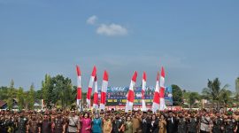 Foto Wakil Bupati Barito Utara, Felix Soenadi Y. Tingan, menghadiri upacara dan syukuran dalam rangka memperingati Hari Ulang Tahun (HUT) ke-1 Kodam XXII/Tambun Bungai Tahun 2026