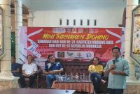 Bupati Mura Heriyus saat memberikan sambutan