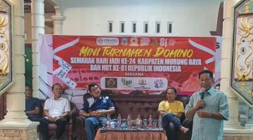 Bupati Mura Heriyus saat memberikan sambutan