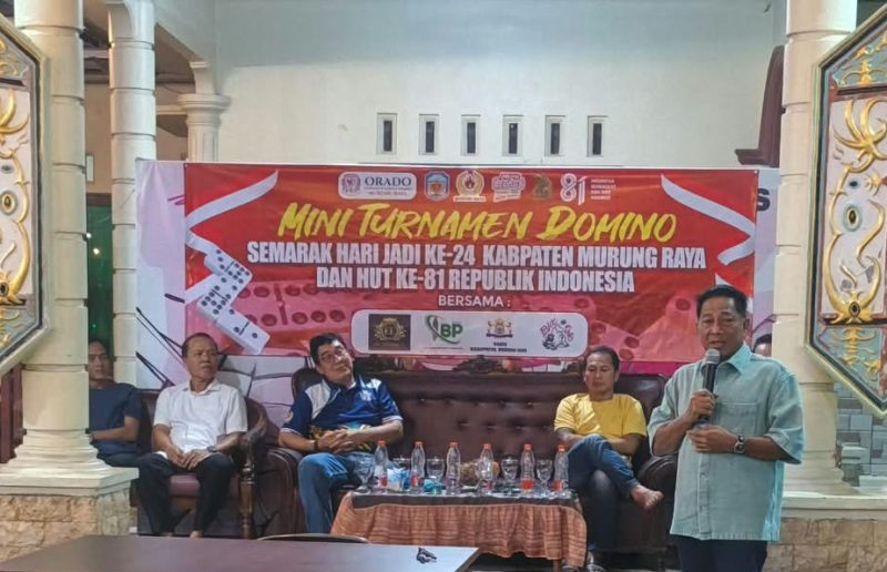 Bupati Mura Heriyus saat memberikan sambutan