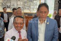 Menteri Keuangan Purbaya Yudhi Sadewa mengungkapkan, rencana tersebut menjadi salah satu pembahasan dalam rapat bersama Menteri Energi dan Sumber Daya Mineral (ESDM) Bahlil Lahadalia di Kementerian Keuangan, Jakarta, Selasa (11/8/2026). Foto Yaumal-Suara.com 