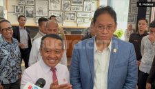 Menteri Keuangan Purbaya Yudhi Sadewa mengungkapkan, rencana tersebut menjadi salah satu pembahasan dalam rapat bersama Menteri Energi dan Sumber Daya Mineral (ESDM) Bahlil Lahadalia di Kementerian Keuangan, Jakarta, Selasa (11/8/2026). Foto Yaumal-Suara.com 