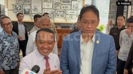 Menteri Keuangan Purbaya Yudhi Sadewa mengungkapkan, rencana tersebut menjadi salah satu pembahasan dalam rapat bersama Menteri Energi dan Sumber Daya Mineral (ESDM) Bahlil Lahadalia di Kementerian Keuangan, Jakarta, Selasa (11/8/2026). Foto Yaumal-Suara.com 