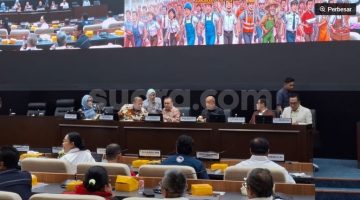 Audiensi bersama DPR RI di Komplek Parlemen, Senayan, Jakarta, Kamis (13/8/2026). (Suara.com/Bagaskara) 