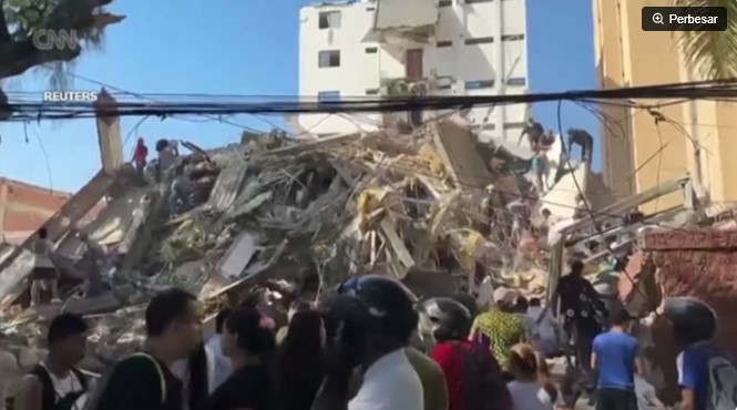 Gempa 7,4 SR di Colombia menewaskan 111 orang dan merusak rumah sakit anak. (CNN) 