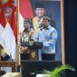 Gubernur Kalimantan Tengah Agustiar Sabran bersama Wakil Gubernur Edy Pratowo menyambut Kepala Kejaksaan Tinggi Kalimantan Tengah Hendrizal Husin dalam acara Ramah Tamah dan Perkenalan Kajati Kalteng di Aula Jayang Tingang, Kantor Gubernur Kalteng, Jumat (14/8/26).