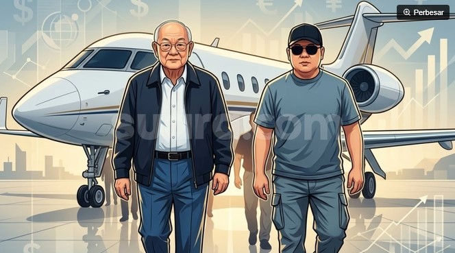 Rumor mengenai rencana Haji Isam membeli sekitar 62,2% saham BYAN menjadi katalis utama pergerakan saham. Spekulasi tersebut semakin ramai setelah adanya pertemuan antara Haji Isam dan Low Tuck Kwong di Kutai Kartanegara, Kalimantan Timur, pada Sabtu (15/8/2026). Desain Suara.com/AI
