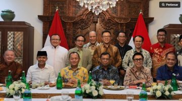 Sekretaris jenderal partai politik pendukung pemerintahan Presiden Prabowo Subianto menggelar pertemuan di Jakarta menjelang HUT ke-81 Kemerdekaan RI. [Suara.com/istimewa] 