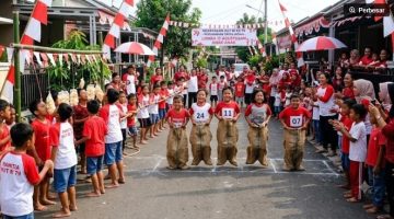 Lomba 17 agustusan anak-anak di perumahan (Gemini AI) 