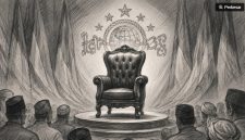 Ilustrasi perebutan kursi Ketua Umum PBNU. [Dok Suara.com/AI] 