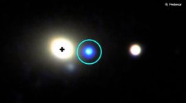 Satelit NASA Swift merekam aksi pembantaian bintang oleh lubang hitam supermasif pengembara di pinggiran galaksi jauh. (NASA) 