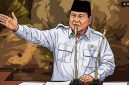 Ilustrasi pidato Presiden Prabowo Subianto. (Grafis Suara.com/Syahda) 