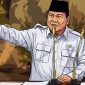 Ilustrasi pidato Presiden Prabowo Subianto. (Grafis Suara.com/Syahda) 