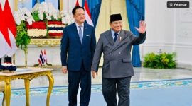 Presiden Prabowo Subianto (kanan) dan PM Thailand Anutin Charnvirakul (kiri) dalam pertemuan bilateral di Istana Merdeka, Jakarta, Senin (3/8/2026). [ANTARA/HO-BPMI Sekretariat Presiden] 