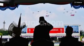 ndonesia Corruption Watch (ICW) mengungkapkna temuan pengadaan burung merpati dalam rangka peringatan HUT ke-81 RI di Istana Merdeka, Jakarta, senilai Rp305 juta. (foto: BPMI Sekretariat Presiden) 