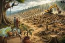Ilustrasi - Perampasan lahan warga di Tesso Nilo, Riau, oleh Satgas PKH dan TNI. [Suara.com]