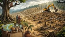 Ilustrasi - Perampasan lahan warga di Tesso Nilo, Riau, oleh Satgas PKH dan TNI. [Suara.com]